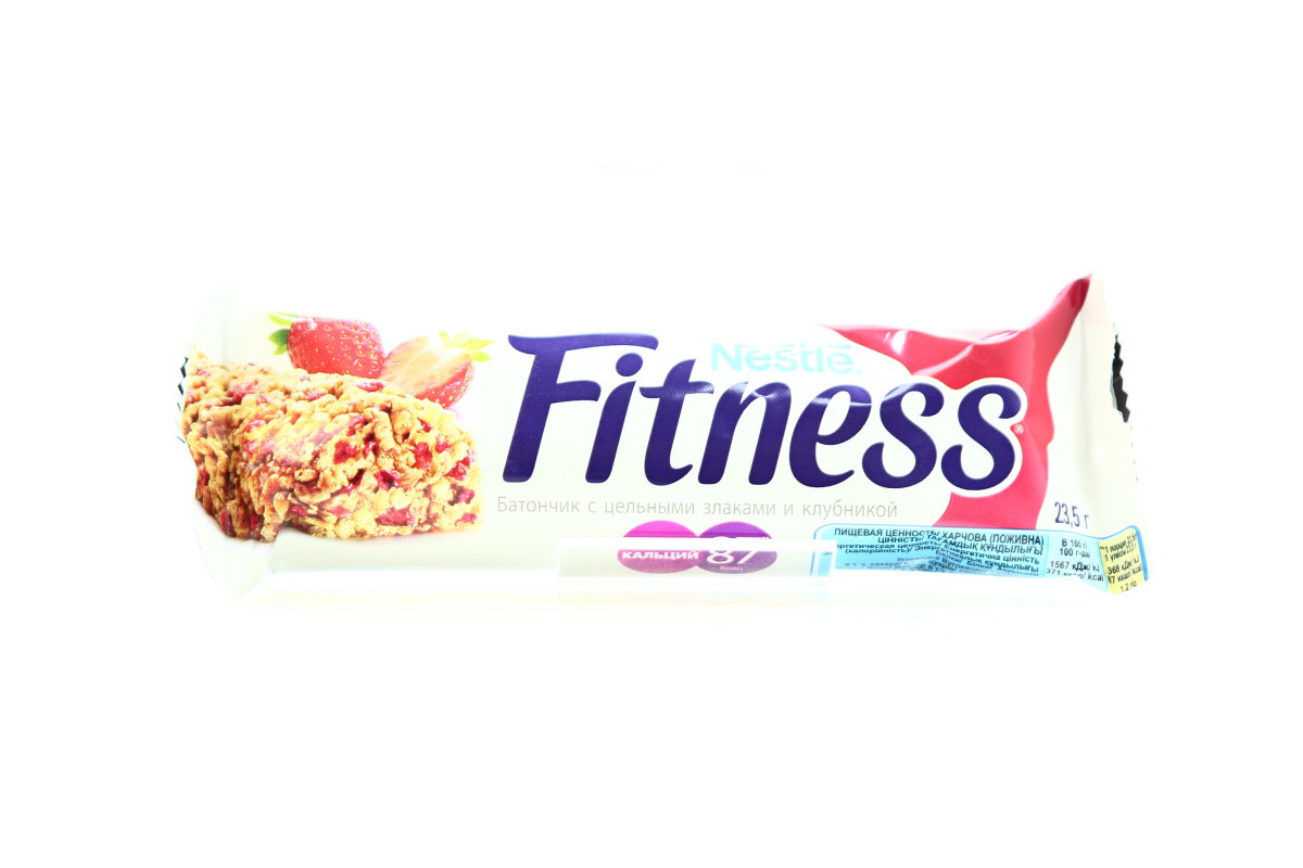 БАТОНЧИК FITNESS КЛУБНИКА 23,5ГР
