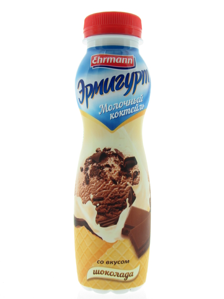 КОКТЕЙЛЬ МОЛОЧНЫЙ ЭРМИГУРТ СО ВКУСОМ ШОКОЛАДА 2,5% 280ГР