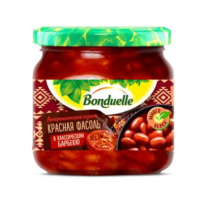 ФАСОЛЬ КРАСНАЯ БАРБЕКЮ "БОНДЮЭЛЬ" 350МЛ