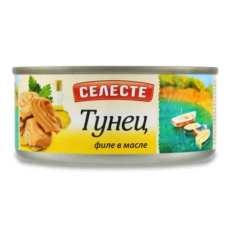 ТУНЕЦ ФИЛЕ В МАСЛЕ СЕЛЕСТЕ 140ГР