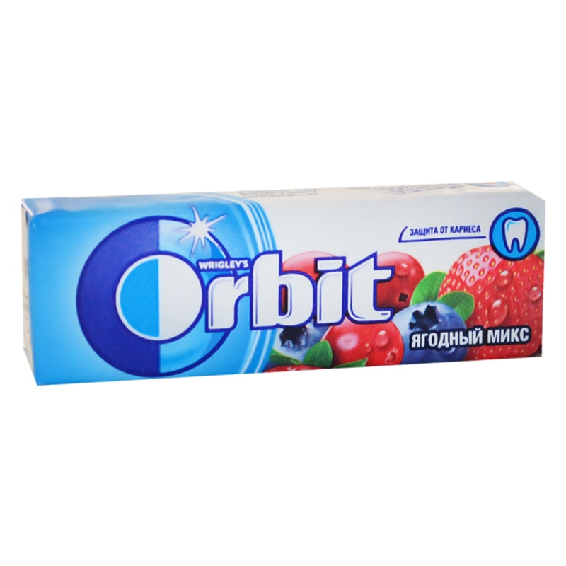 ЖЕВАТЕЛЬНЫЕ РЕЗИНКИ "ORBIT" ЯГОДНЫЙ МИКС 13,6ГР