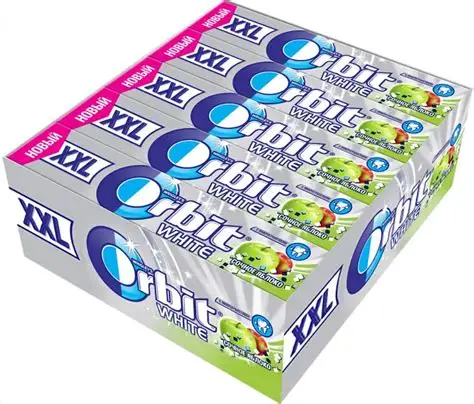 ЖЕВ РЕЗИНКА ORBIT WHITE APPLEMINT XXL