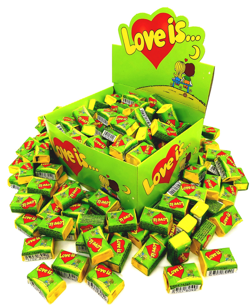 ЖЕВАТЕЛЬНЫЕ РЕЗИНКИ "LOVE IS" 4.2ГР