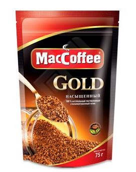 КОФЕ MACCOFFEE GOLD НАСЫЩЕННЫЙ 75ГР