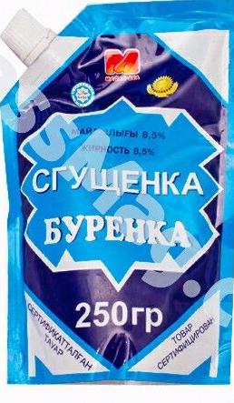 СГУЩЕНОЕ МОЛОКО С САХАРОМ ГОСТ 8,5 250ГР ДОЙ ПАК