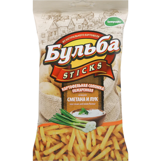 ЧИПСЫ СОЛОМКА БУЛЬБА СМЕТАНА ЛУК 75 ГР