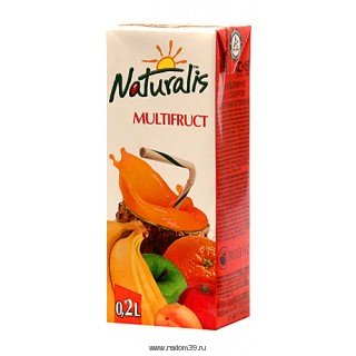 СОК NATURALIS МУЛЬТИФРУКТ 0,2Л