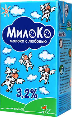 МОЛОКО "МИЛОКО" 3,2% 1Л