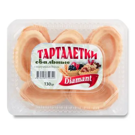 ТАРТАЛЕТКИ ОВАЛЬНЫЕ 16ШТ