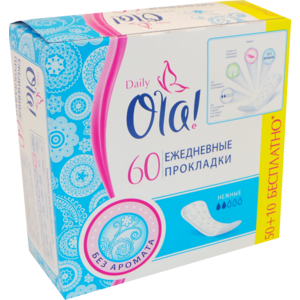 OLO DAILY ПРОКЛАДКИ Ж/ГИГ, ВИТЫВАЮЩИЕ НА КАЖДЫЙ ДЕНЬ 60ШТ