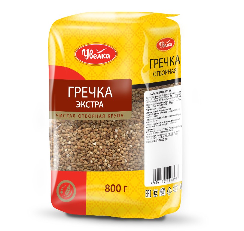 КРУПА ГРЕЧНЕВАЯ "УВЕЛКА" 800ГР ЯДРИЦА