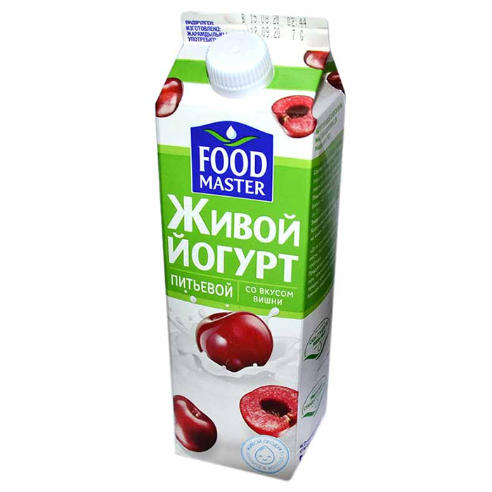 ЙОГУРТ СО ВКУСОМ ВИШНИ "FOODMASTER" 0,9 л