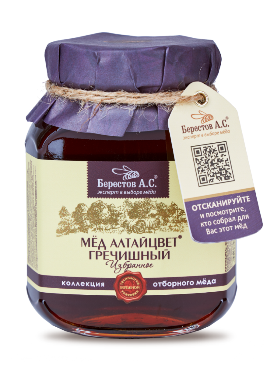 МЁД "БЕРЕСТОВ А.С." ГРЕЧИШНЫЙ 500ГР