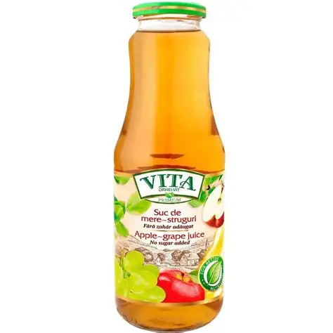 СОК VITA ЯБЛОКО ВИНОГРАД НАТУРАЛЬНЫЙ 1Л