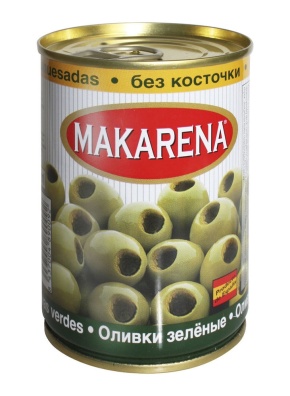 ОЛИВКИ MAKARENA ЗЕЛЕНЫЕ БЕЗ КОСТОЧКИ 314ГР