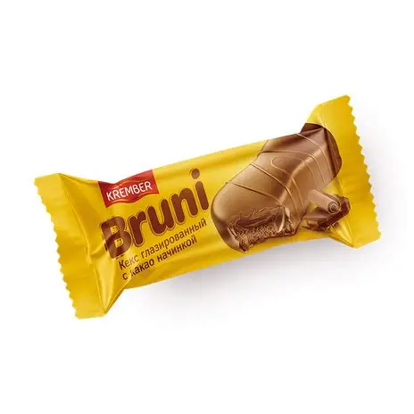 КЕКС ГЛАЗИРОВАННЫЙ С КАКАО НАЧИНКОЙ BRUNI 40ГР