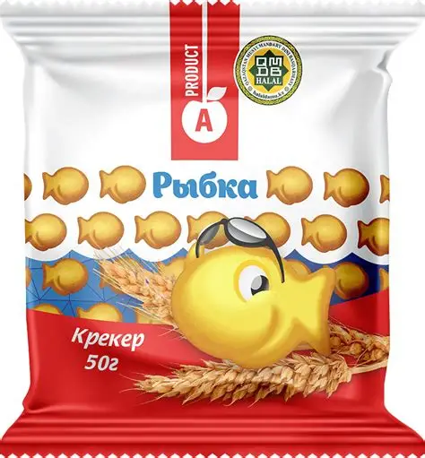 АЛМ,ПЕЧ,"КРЕКЕР РЫБКА" 50ГР