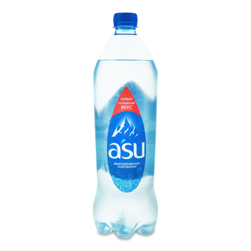 ВОДА ПИТЬЕВАЯ ASU ГАЗИРОВАННАЯ 1Л