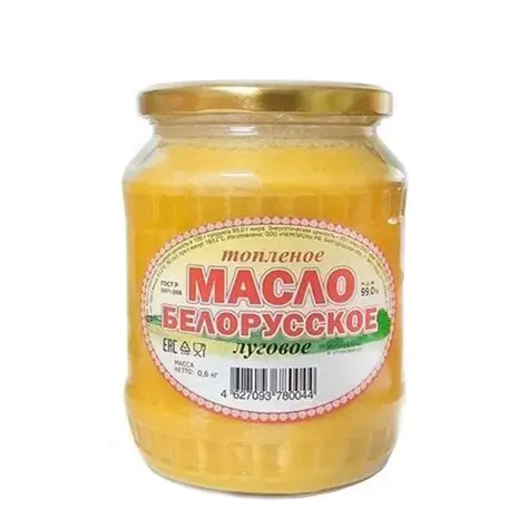 МАСЛО БЕЛОРУССКОЕ ТОПЛЕНОЕ 600ГР СТЕКЛО
