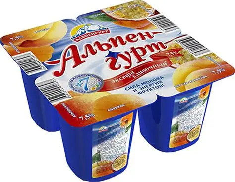 ЙОГУРТ АЛЬПЕНГУРТ 7,5% АБР/ПЕРС/МАРАК 95ГР