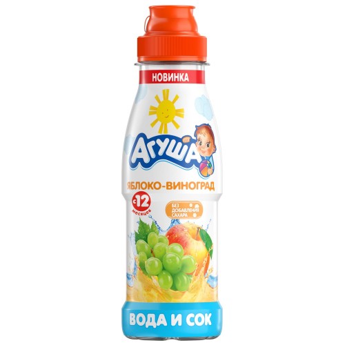 ВОДА И СОК АГУША ЯБЛОКО-ВИНОГРАД 0,3Л