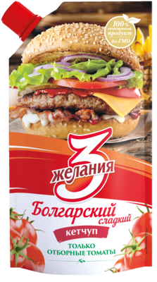 КЕТЧУП "3ЖЕЛАНИЯ" БОЛГАРСКИЙ СЛАДКИЙ 100ГР