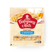 БЛИНЧИКИ С ТВОРОГОМ " БАБУШКА АНЯ " 360ГР*6ШТ