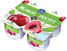 ЙОГУРТ "FOODMASTER" ВИШНЯ 1,5% 110 гр