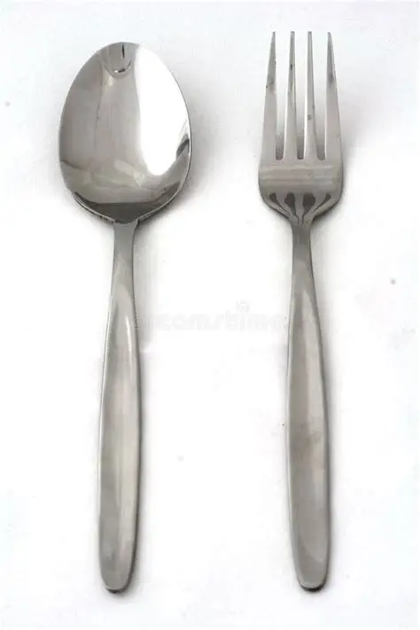 ЛОЖКА И ВИЛКА  STAINLESS STEEL 1ШТ