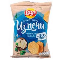 ЧИПСЫ LAYS ИЗ ПЕЧИ НЕЖНЫЙ СЫР С ЗЕЛЕНЬЮ 85ГР