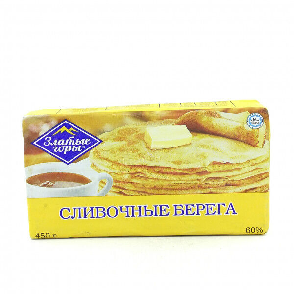 СПРЕД РАСТ ЖИР СЛИВОЧНЫЕ БЕРЕГА 60% 450ГР