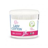 ВАТНЫЕ ПАЛОЧКИ "LADY COTTON" БАНКЕ 200ШТ