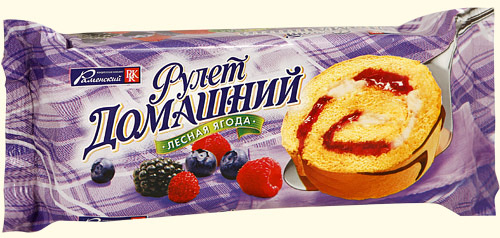 РУЛЕТ ДОМАШНИЙ ЛЕСНАЯ ЯГОДА 150ГР