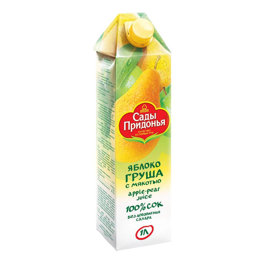 СОК САДЫ ПРИДОНЬЯ ЯБЛОКО-ГРУША С МЯК. 1Л