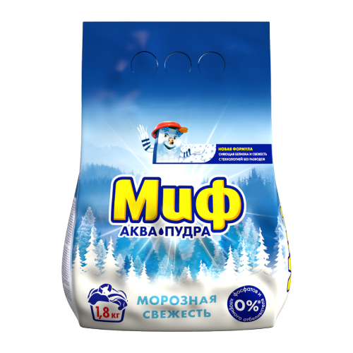 ПОРОШОК МИФ РУЧ. МОРОЗНАЯ СВЕЖЕСТЬ 1,8КГ