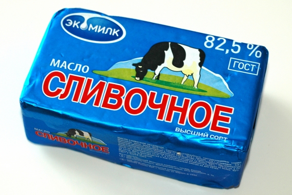 МАСЛО ЭКОМИЛК СЛАДКО-СЛИВОЧНОЕ НЕСОЛЕНОЕ В/С 82,5% 330ГР