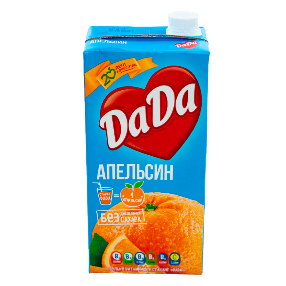 СОК "ДА ДА"  АПЕЛЬСИН 1,9Л