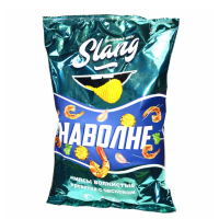 ЧИПСЫ SLANG СО ВКУСОМ КРЕВЕТКА С ЧЕСНОКОМ 60ГР