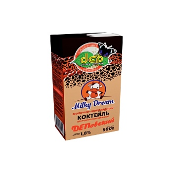 КОКТЕЙЛЬ "MILKY DREAN" МОЛОЧНО ШОКОЛАДНЫЙ 1,8 % 480 гр