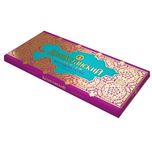 КАЗАХСТАНСКИЙ ШОКОЛАД NUTS&RAISINS 100ГР