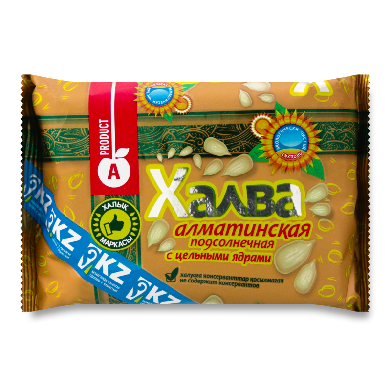 ХАЛВА АЛМАТИНСКАЯ С ЦЕЛЬНЫМИ ЯДРАМИ 275ГР
