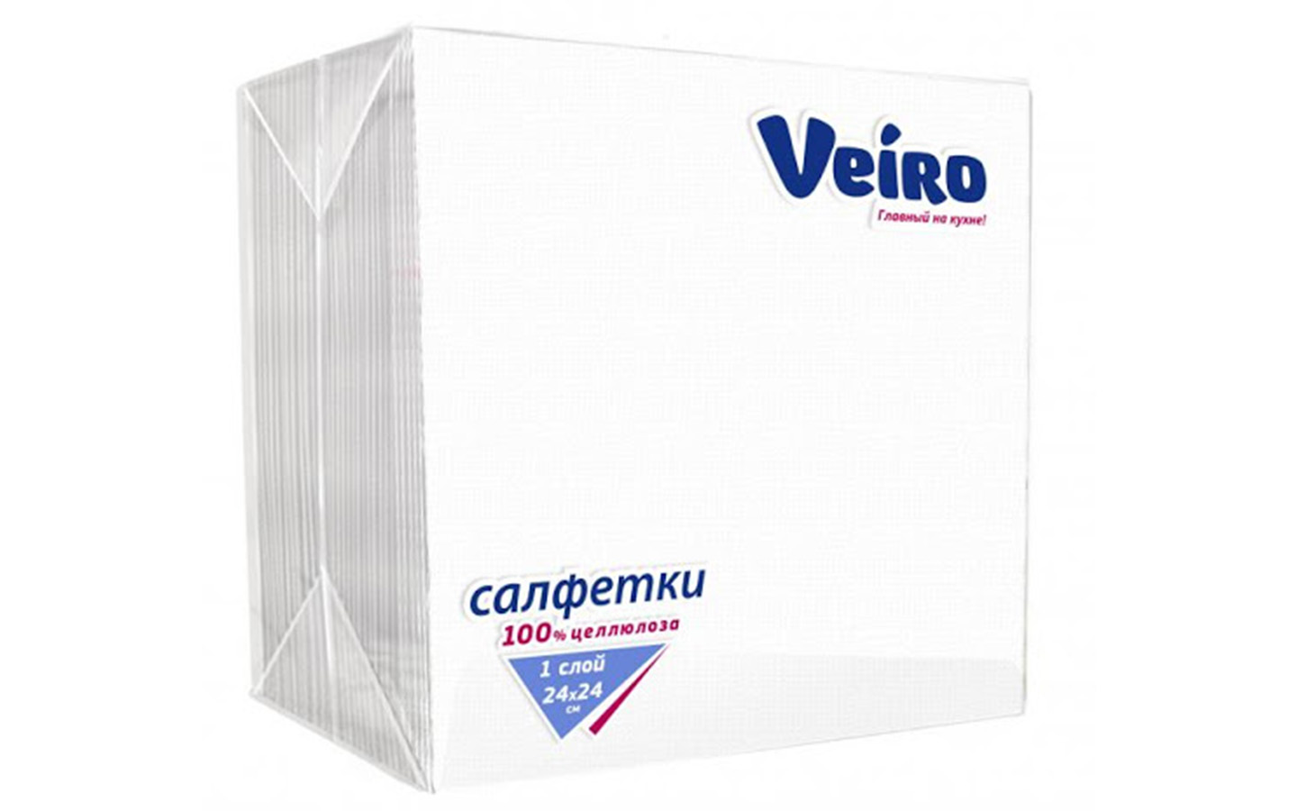 САЛФЕТКИ БУМАЖНЫЕ "VEIRO" 3 СЛОЯ 20ШТ
