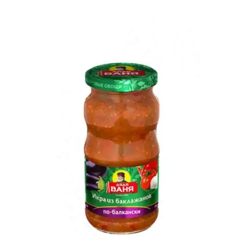 ИКРА ИЗ БАКЛАЖАНОВ ПО-БАЛКАНСКИ ДЯДЯ ВАНЯ 460ГР