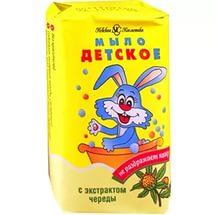 МЫЛО ДЕТСКОЕ С ЧЕРЕДОЙ 90ГР