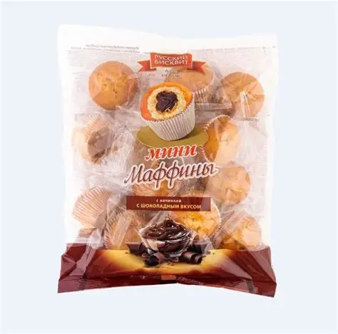 МИНИ-МАФФИНЫ РУССКИЙ БИСКВИТ С НАЧ/ШОКОЛАДНЫМ ВКУСОМ 465 гр