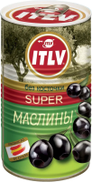 ОЛИВКИ  SUPER ЧЕРНЫЕ БЕЗ КОСТОЧКИ  ITLV 370ГР