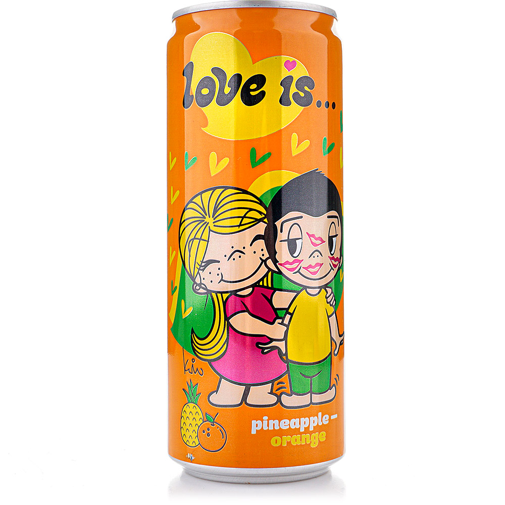 СОК LOVE IS АНАНАС И АПЕЛЬСИН 0,33 Ж/Б