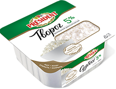 ТВОРОГ "PRESIDENT" РАССЫПЧАТЫЙ 5% 450ГР