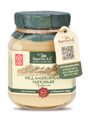 МЁД "БЕРЕСТОВ А.С." БАШКИРХАН ЛИПОВЫЙ 500ГР