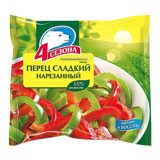ПЕРЕЦ СЛАДКИЙ НАРЕЗАННЫЙ 4 СЕЗОНА 400ГР